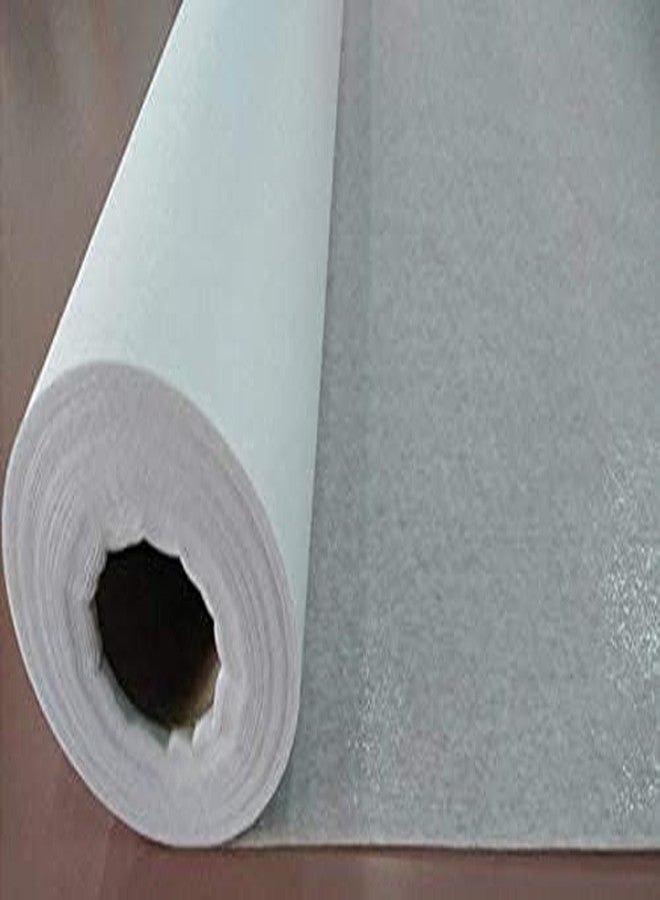 M Fabrics ورق قماش لاصق من إم فابريكس - عرض 48 بوصة، ورق أبيض لاصق للخياطة والتفصيل ودعم التطريز (بطانة لاصقة)، عبوة من مترين - Image 2
